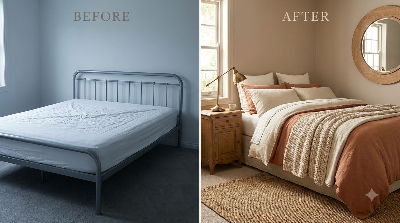 The Sunday-Night Test — 25 Cozy Bedroom Before & After Transformations Under $300