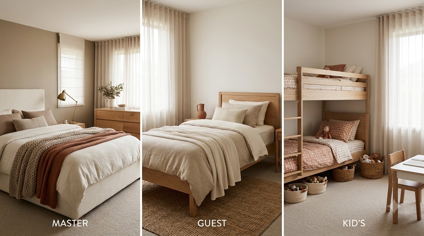 When They Should Match (And When They Shouldn't) — Master vs Guest vs Kid’s Room: Bedroom Style Variations