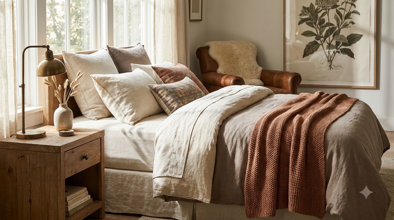 Step 3: Bedding Is Your Single Biggest Visual Weight — How to Style an Aesthetic Bedroom in 7 Steps (Beginner)