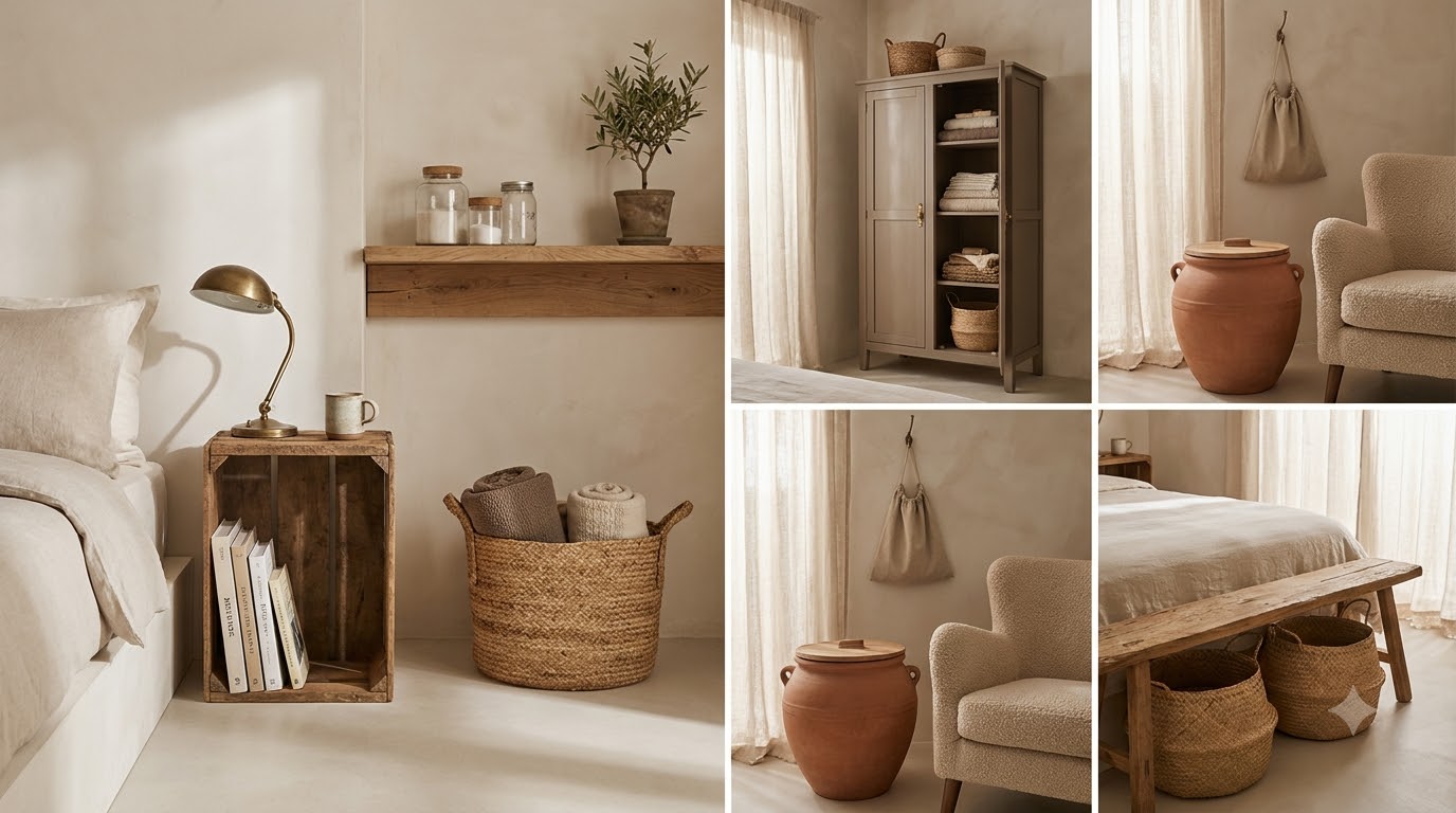 Storage & Nightstand Alternatives — 35 Aesthetic Bedroom Ideas That Look Designer (Renter)