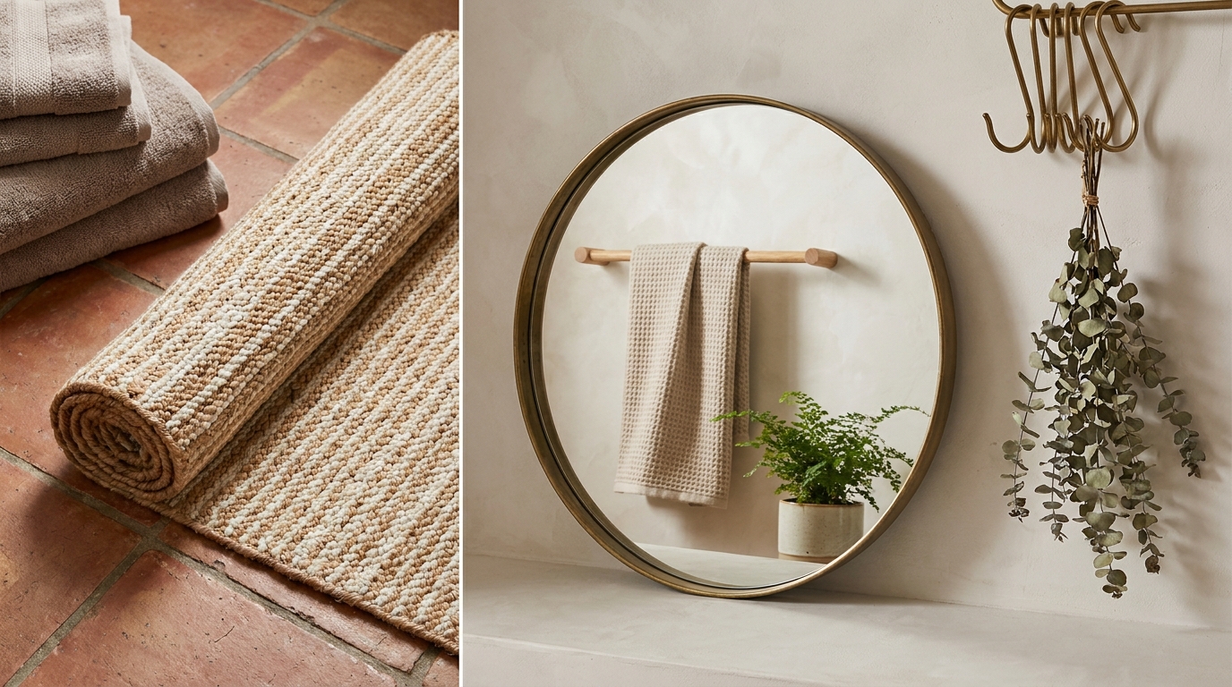 Renter-Friendly Quick Picks Under $50 — Best Bathroom Decor 2026: Rugs, Mirrors & Towel Bars