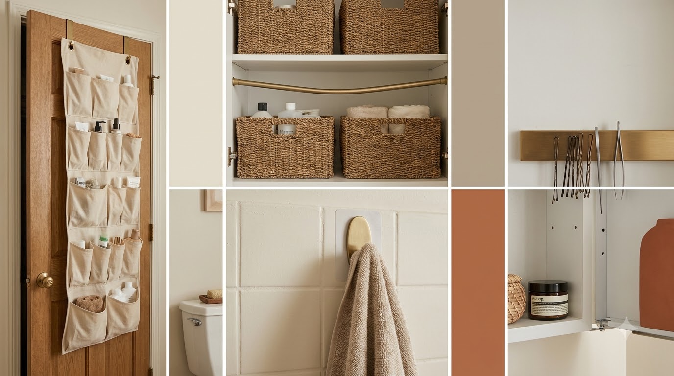 Hacks That Quietly Fail — Hidden Bathroom Storage Hacks for Small Spaces (Renter)