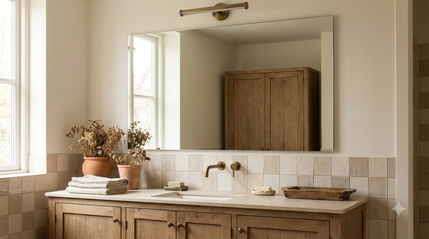 Frameless Bathroom Mirrors: The Minimalist Pick — Best Bathroom Mirrors Under $150: 12 Picks Tested