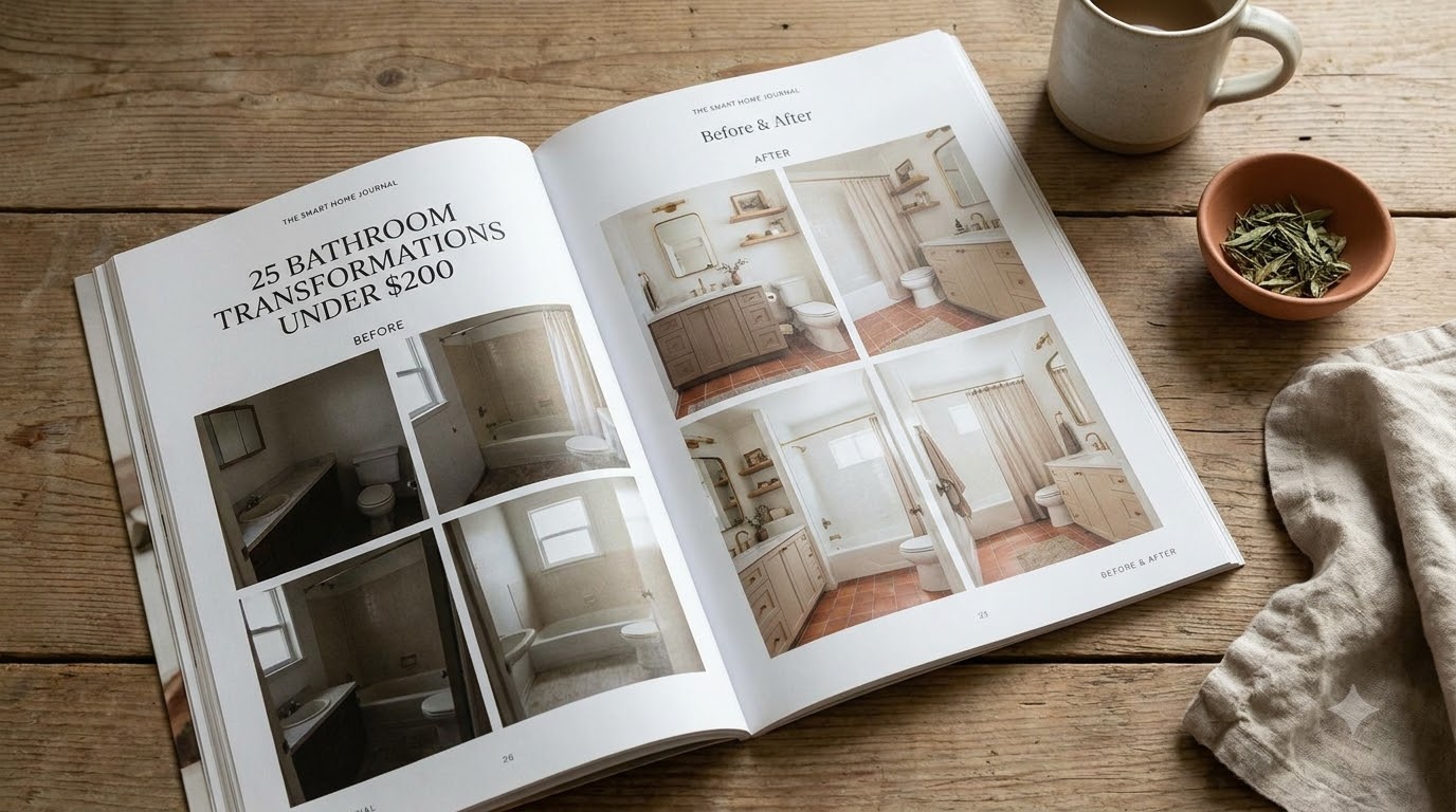 How to Combine Multiple Transformations Without Going Over Budget — 25 Bathroom Before & After Transformations Unde