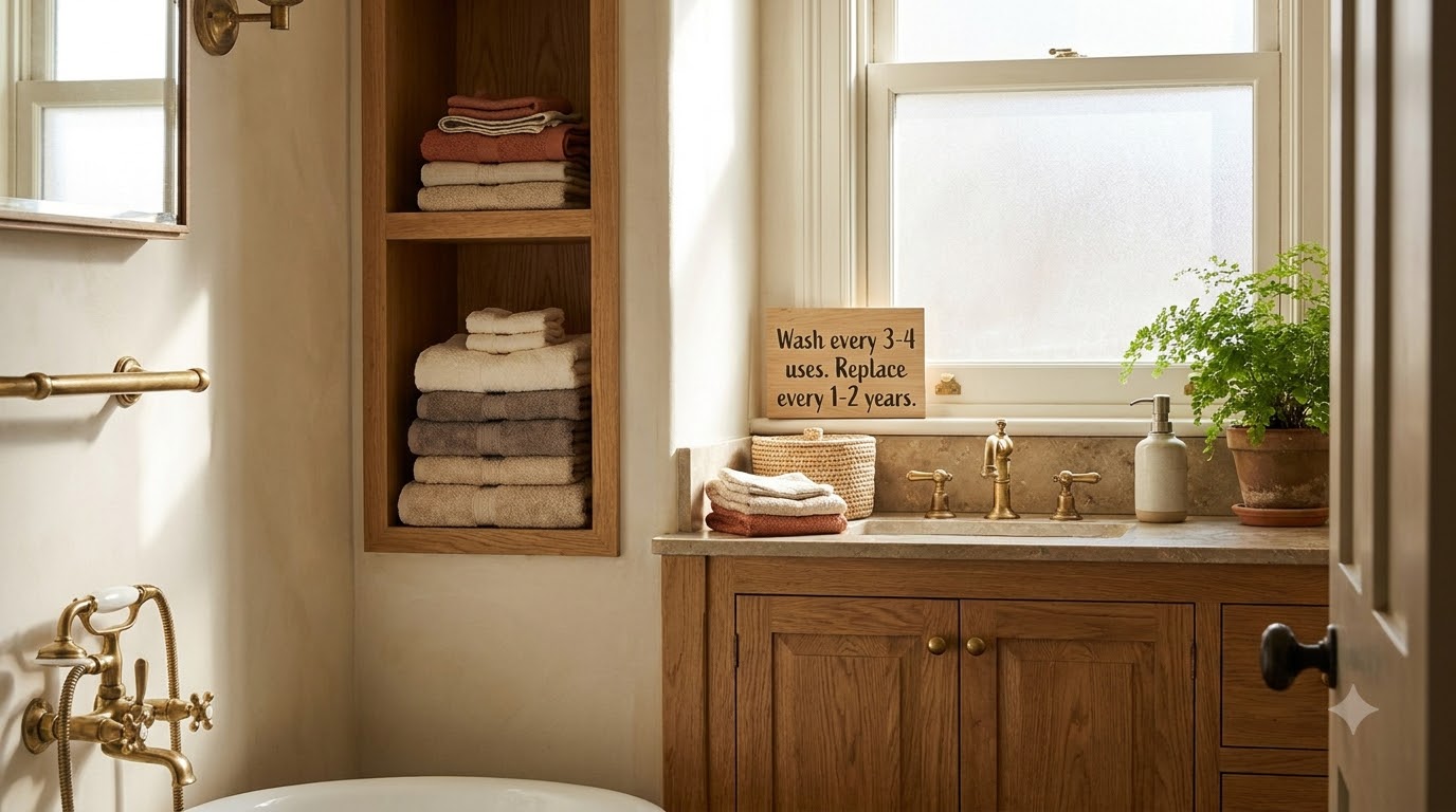 How Often Should You Wash and Replace Bath Towels? — Best Bathroom Towels 2026: Cotton vs Linen vs Bamboo