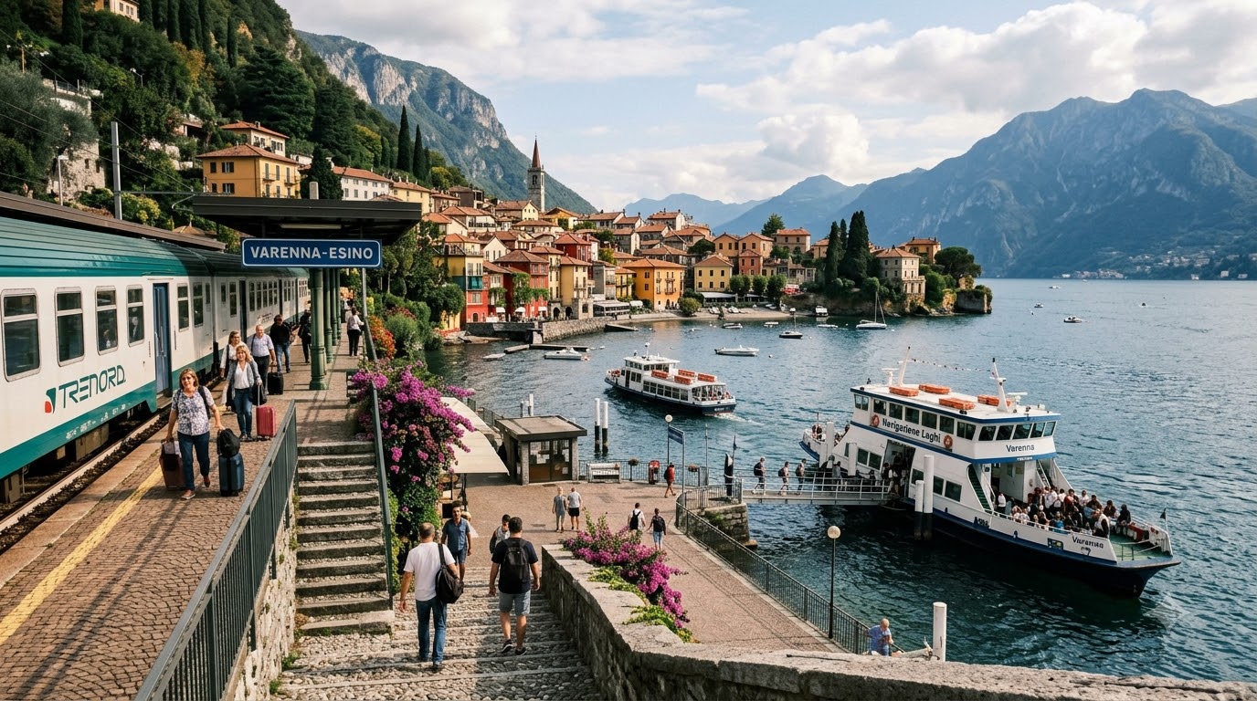 Getting to Varenna Lake Como: train from Milan and ferries in Varenna, Lake Como, Italy