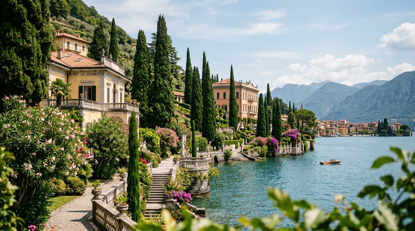Villa Monastero and Villa Cipressi: the two lakefront gardens in Varenna, Lake Como, Italy