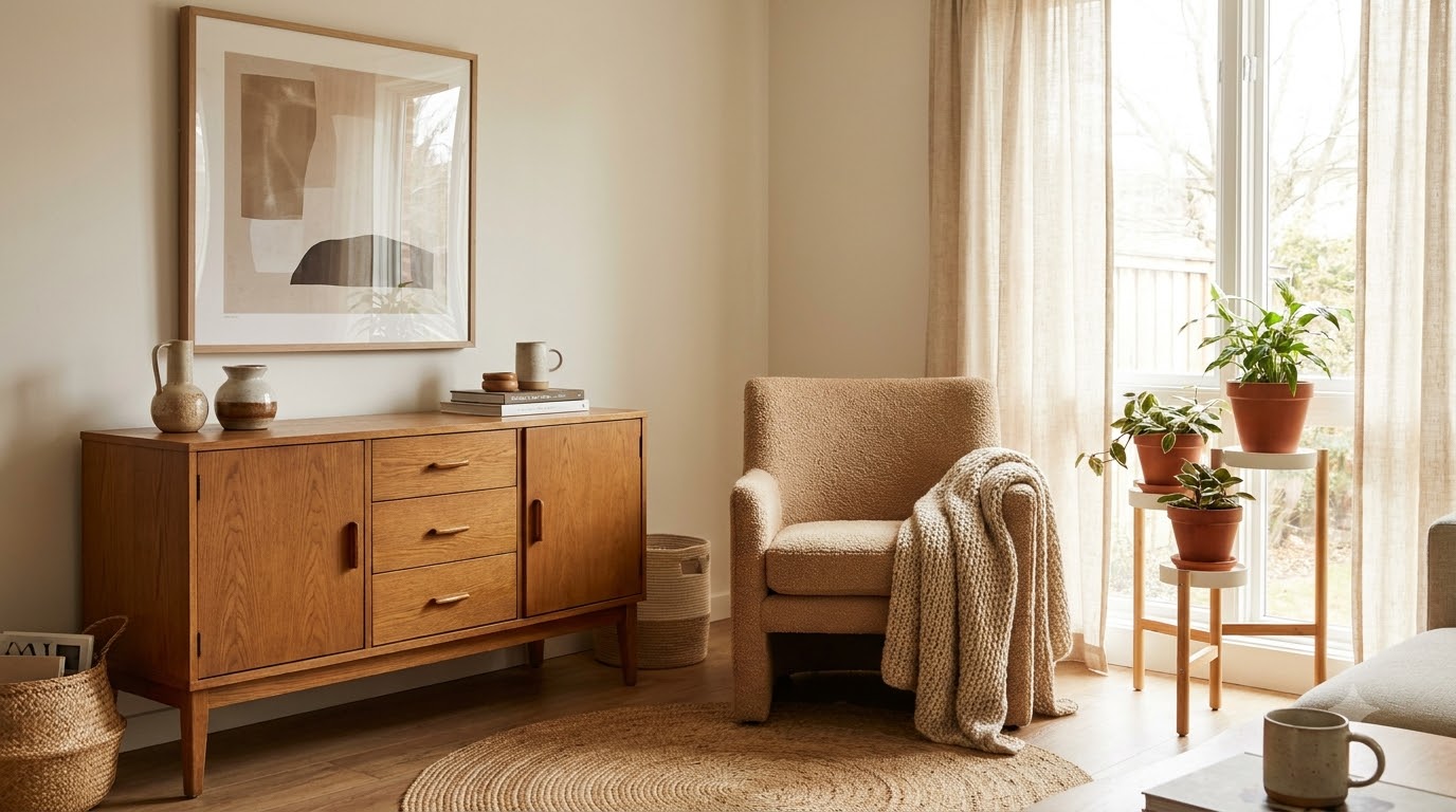 Mid-Century Modern Decor on a Budget (2026 Guide) - cover