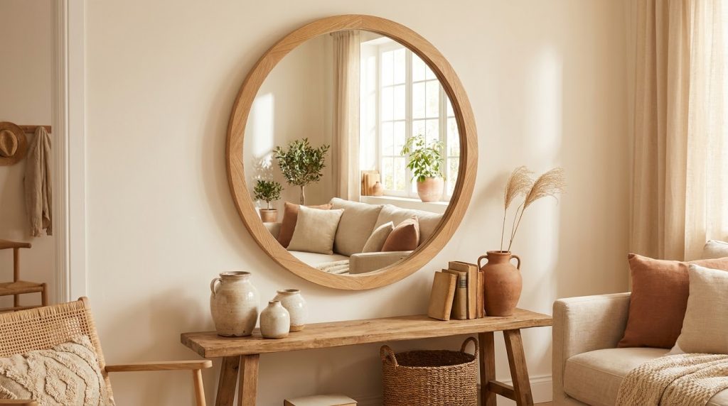 Wall Mirror Decor Ideas Under $100 (Make a Room Look Bigger) - cover
