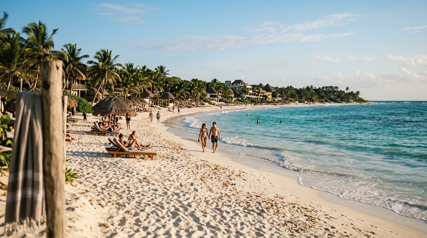 Beach Zone (Zona Hotelera): the postcard, at a price where to stay in Tulum