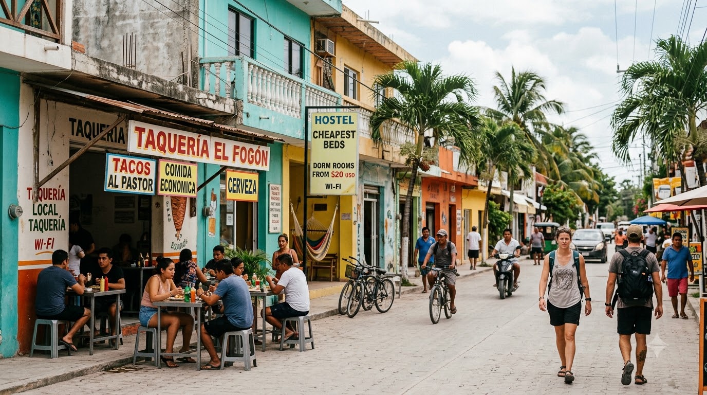 Tulum Town (Pueblo): cheapest beds and best food where to stay in Tulum
