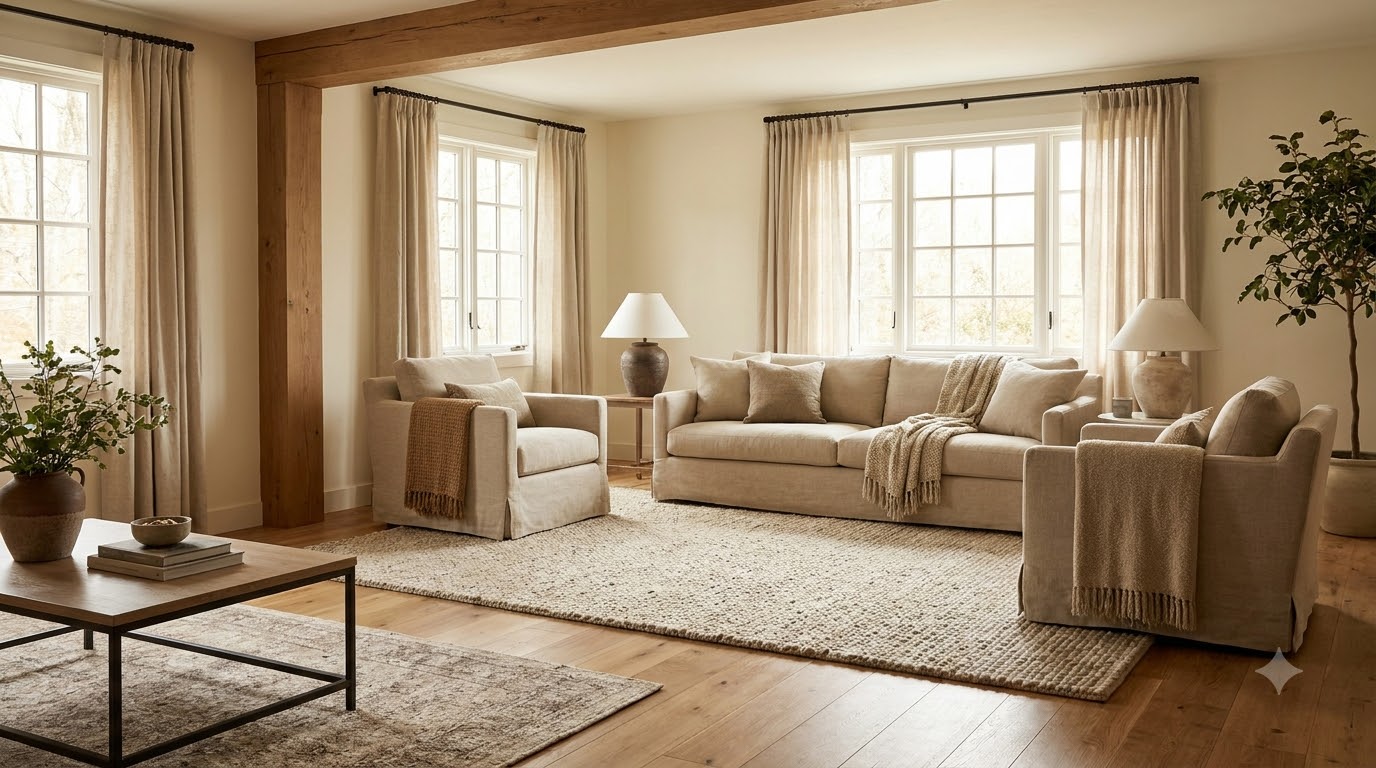 Living Room Rug Size Guide (+ Placement Mistakes to Avoid) - cover