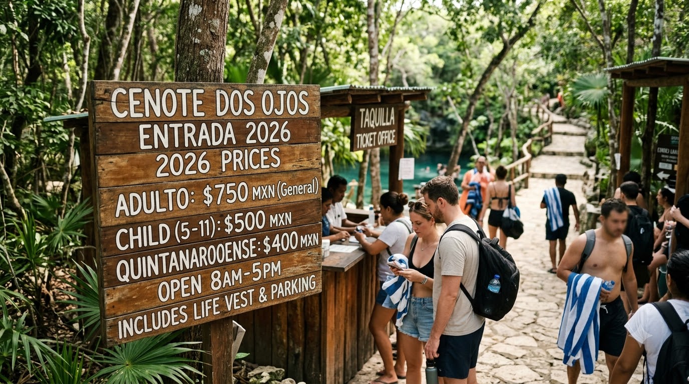 How much do Tulum cenotes cost in 2026? Tulum cenotes