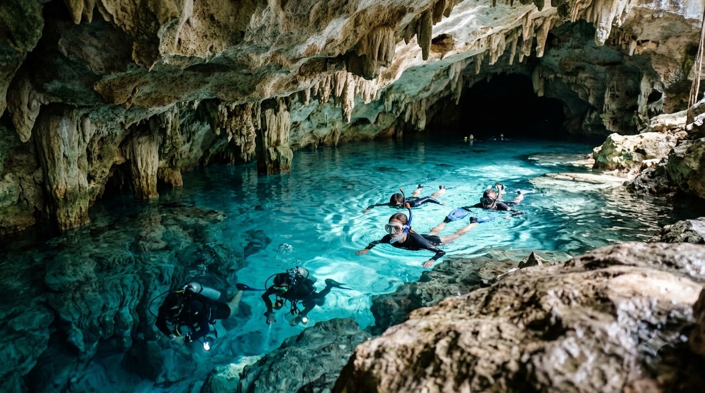 Dos Ojos: best for cave snorkeling and diving Tulum cenotes