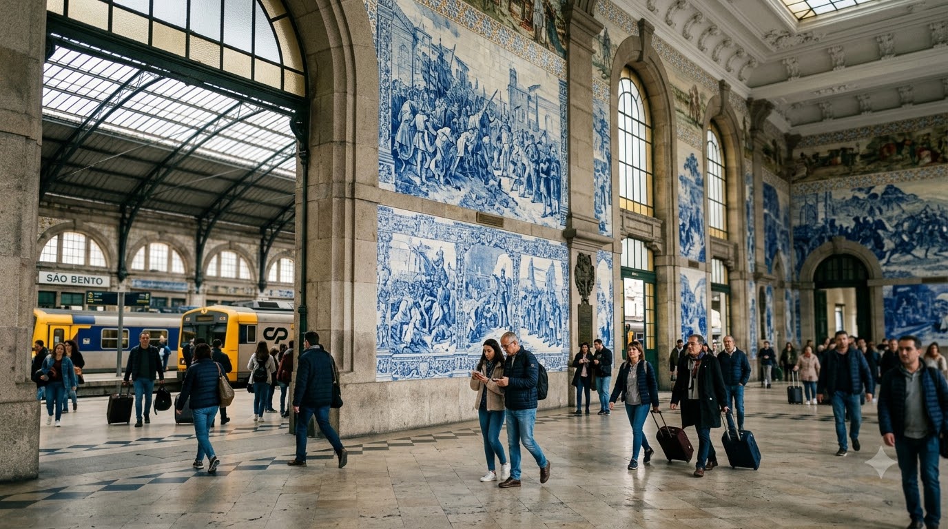 What makes Sao Bento station special? things to do in Porto