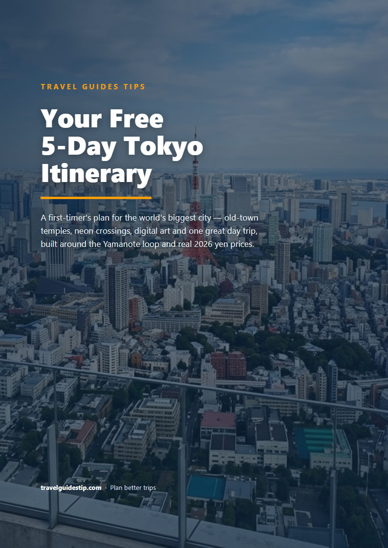 Tokyo itinerary PDF cover