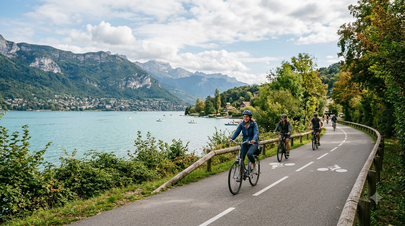 Is the Lake Annecy cycle path easy to ride? things to do in Annecy