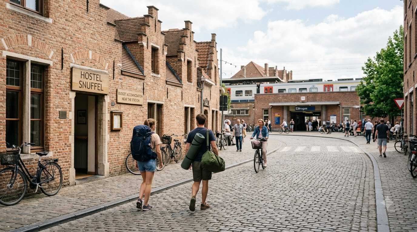 Near the station: the budget-smart choice where to stay in Bruges