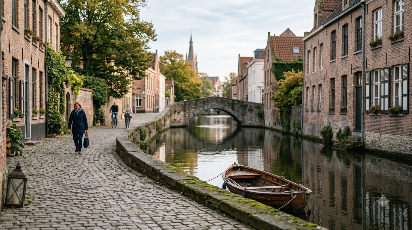 Quiet canal quarters: calm without losing walkability where to stay in Bruges