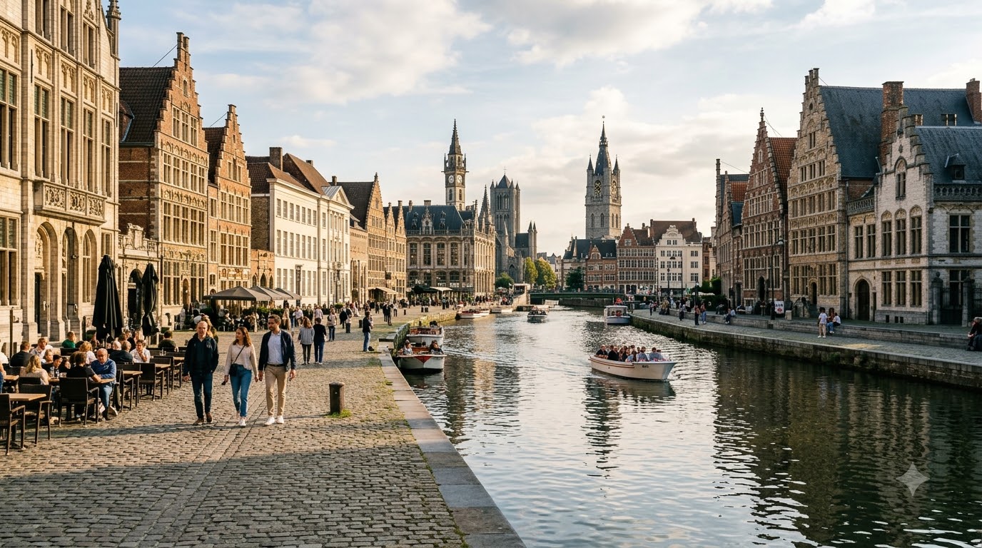 Walk the Graslei and Korenlei waterfront things to do in Ghent