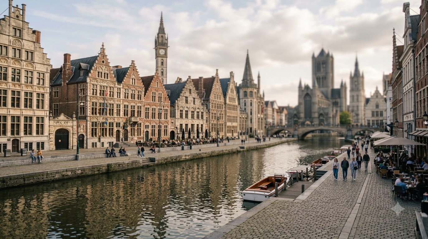 The historic centre: closest to the canals and sights where to stay in Ghent