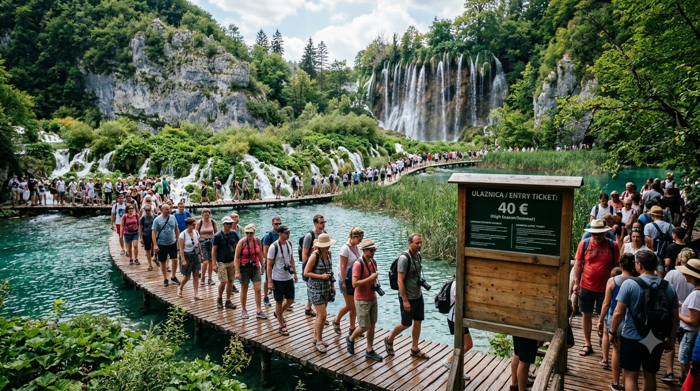 Summer at Plitvice Lakes: Crowds and the 40 Euro Ticket best time to visit Plitvice Lakes