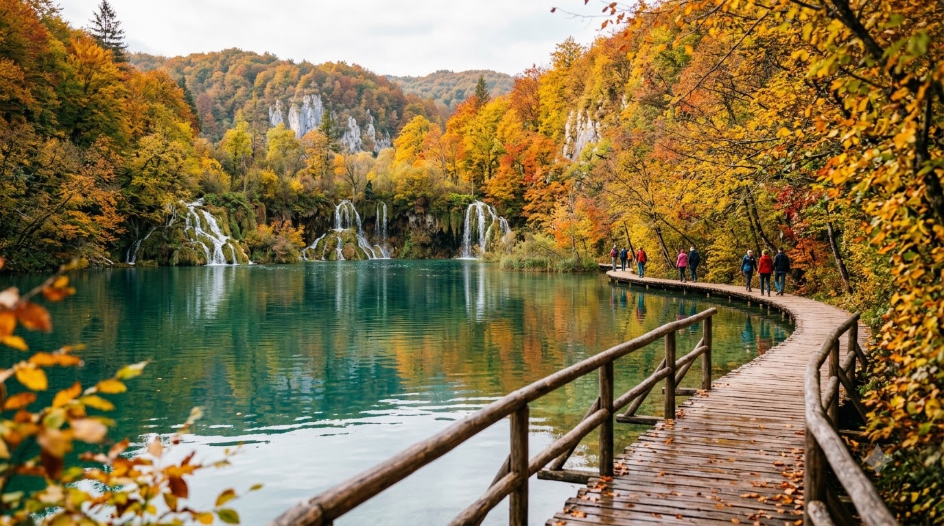 Autumn at Plitvice Lakes: Fall Colour and Calm best time to visit Plitvice Lakes