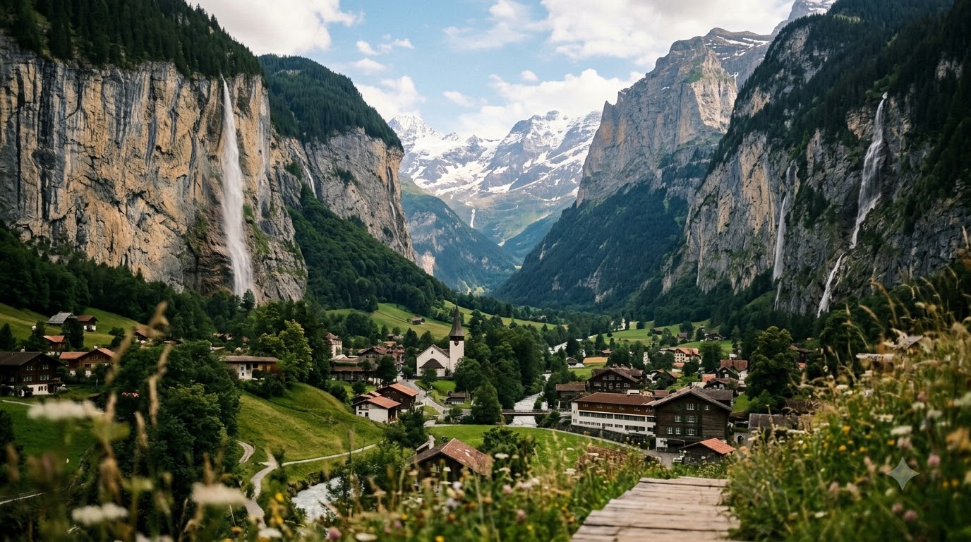 Where Is Lauterbrunnen Valley and Why 72 Waterfalls? in Europe