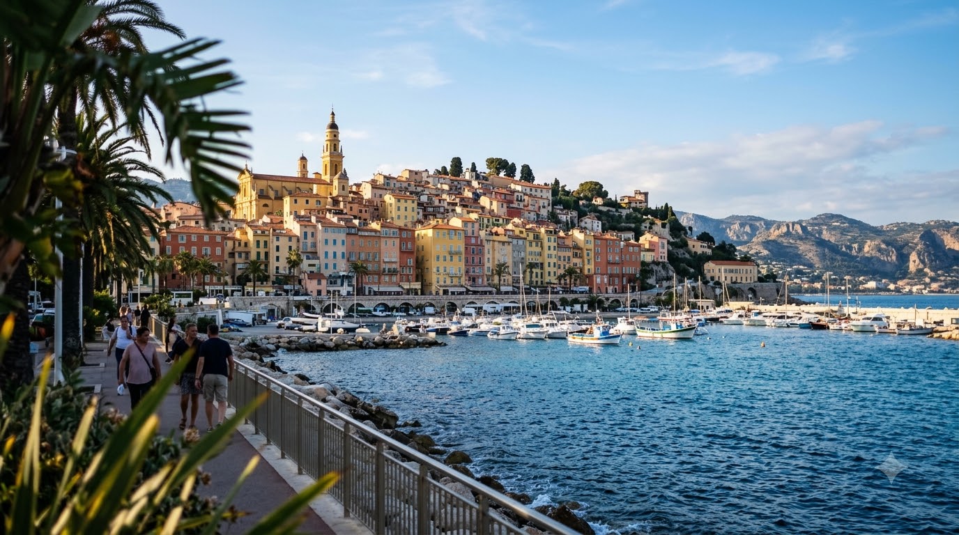 Nice: the Riviera capital, about 30 minutes away day trips from Menton