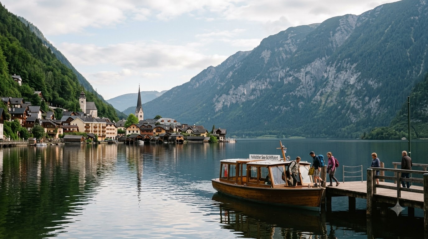 When to arrive to beat the crowds Hallstatt day trip