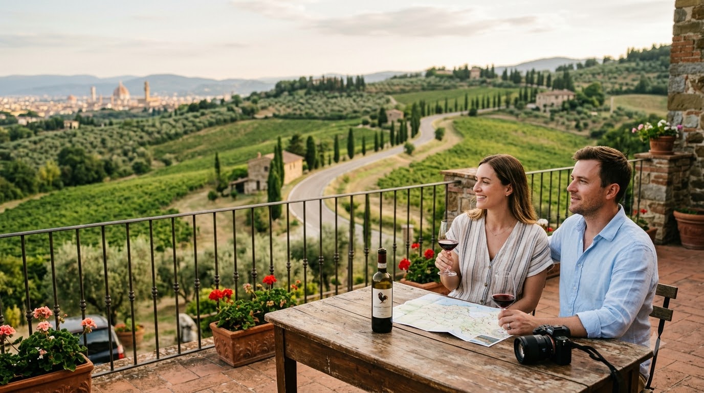 Day 1 to 2: Florence Base and the Chianti Wine Road Tuscany itinerary