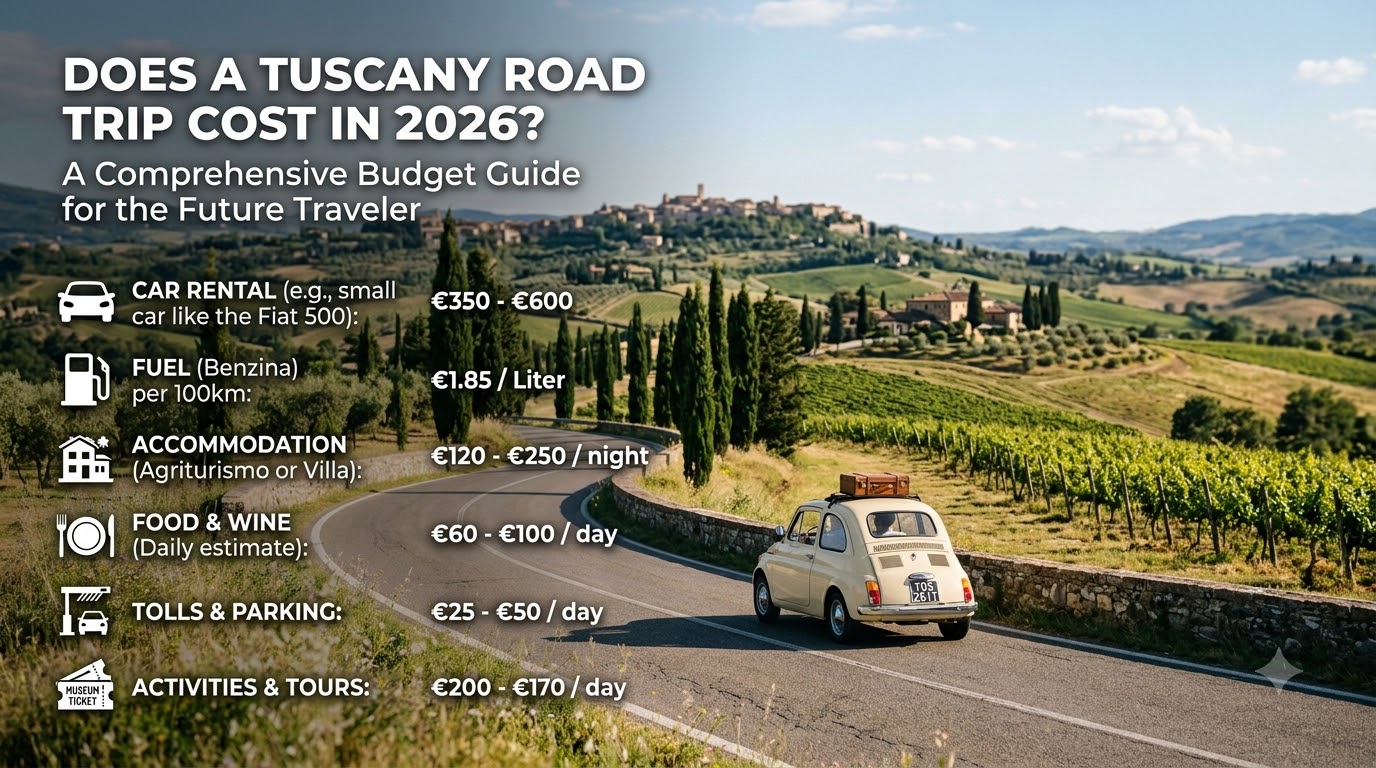 How Much Does a Tuscany Road Trip Cost in 2026? Tuscany itinerary