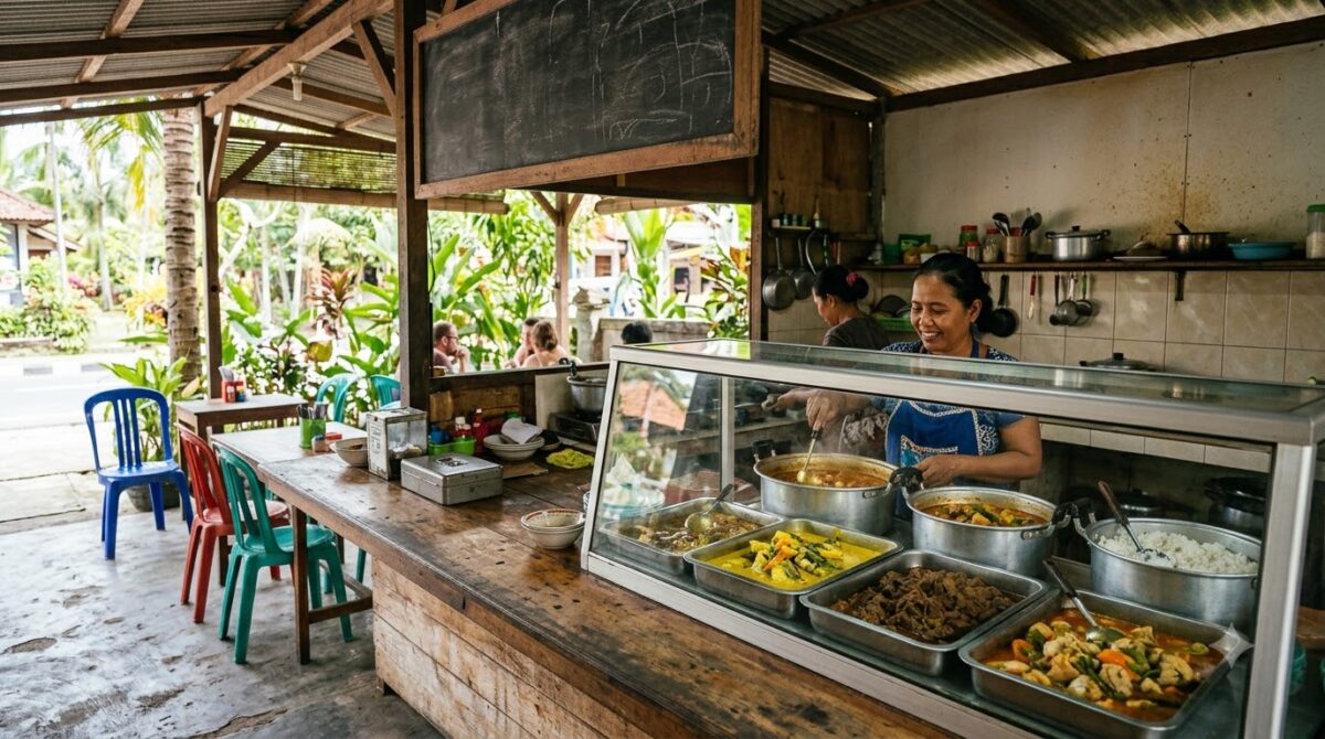The counter of a small family-run soda restaurant in Costa Rica
