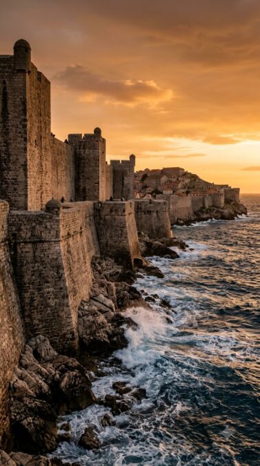 S1 city walls sunset