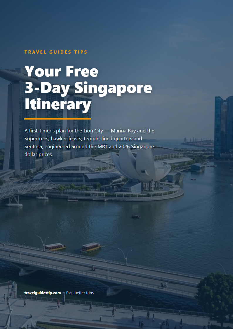 Singapore itinerary PDF cover