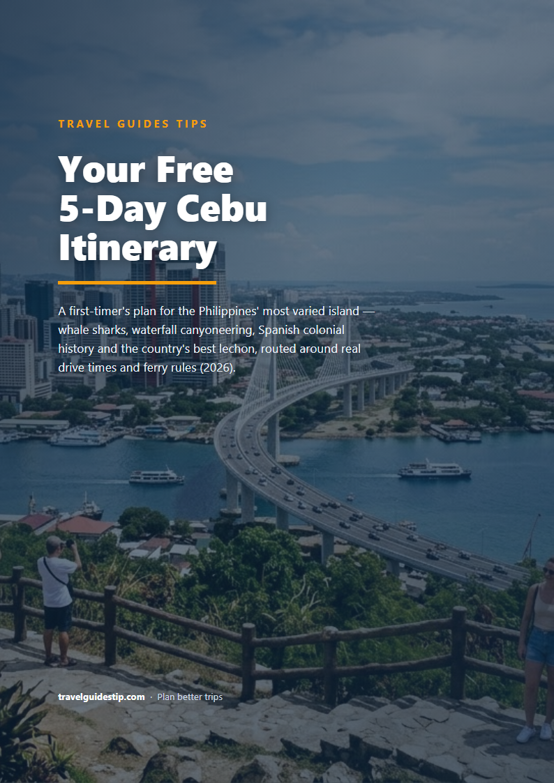 Cebu itinerary PDF cover