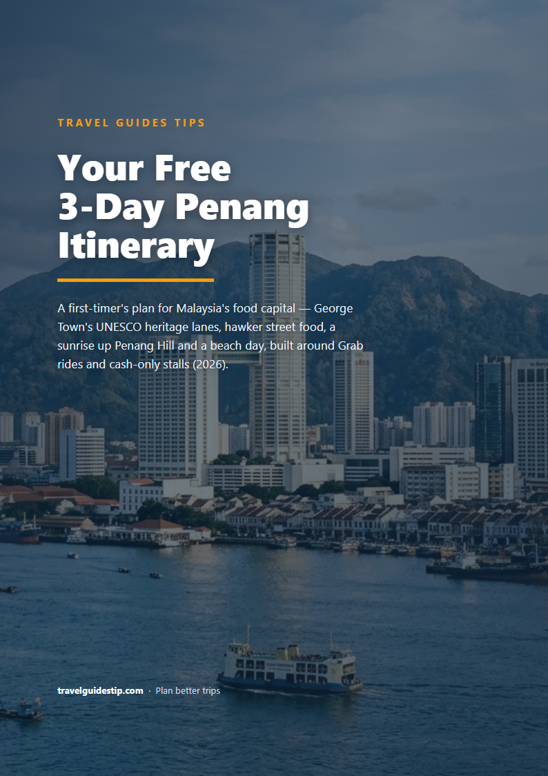 Penang itinerary PDF cover