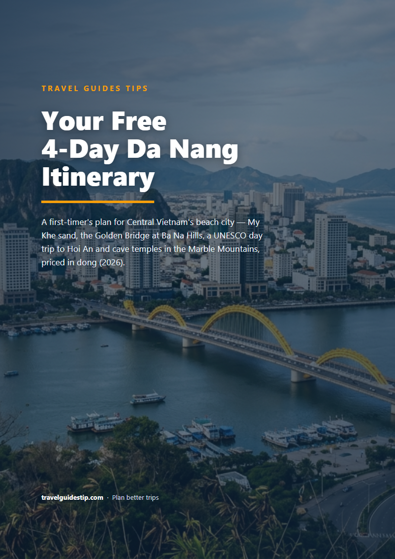 Da Nang itinerary PDF cover