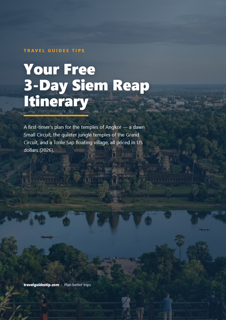 Siem Reap itinerary PDF cover