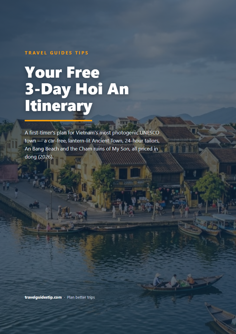Hoi An itinerary PDF cover