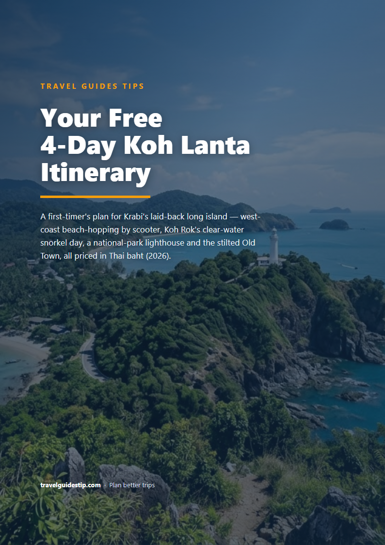 Koh Lanta itinerary PDF cover