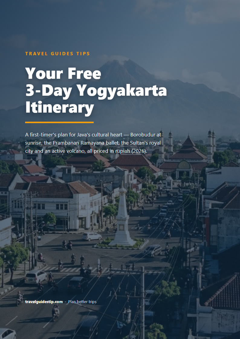 Yogyakarta itinerary PDF cover