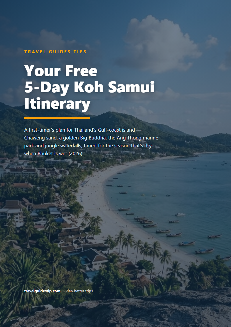 Koh Samui itinerary PDF cover