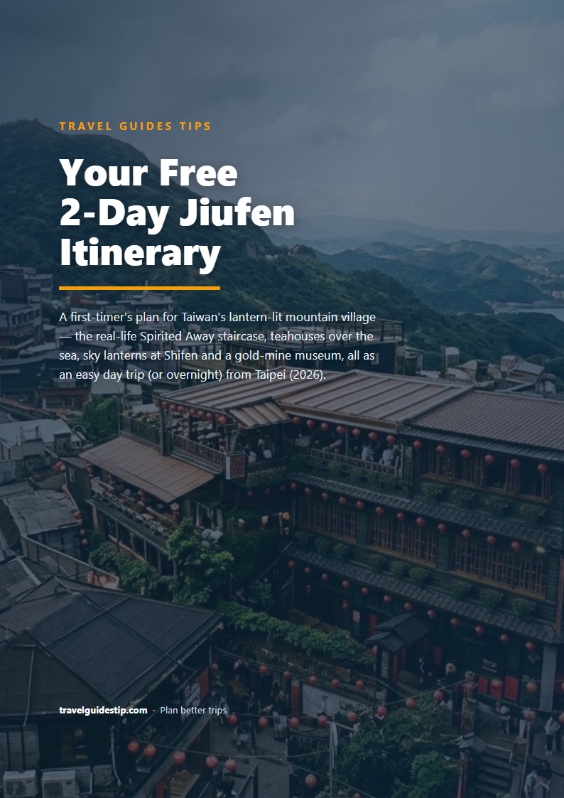 Jiufen itinerary PDF cover