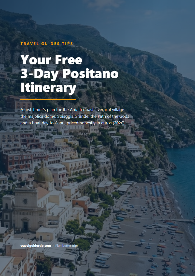 Positano itinerary PDF cover