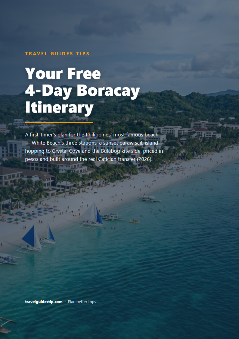 Boracay itinerary PDF cover