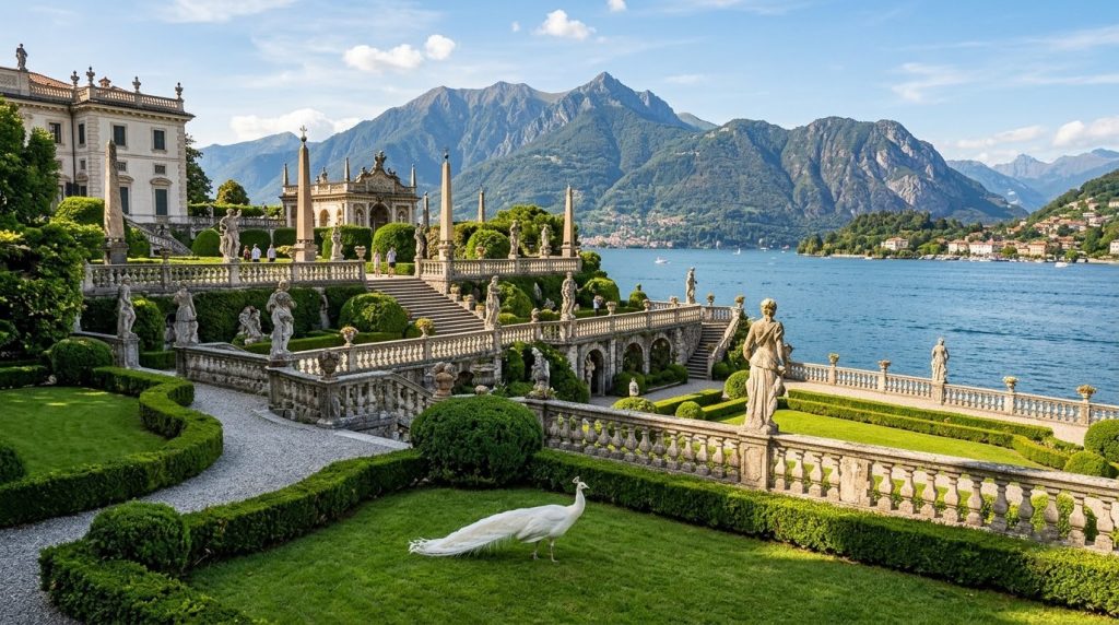 Baroque terraced gardens of Isola Bella on Lake Maggiore