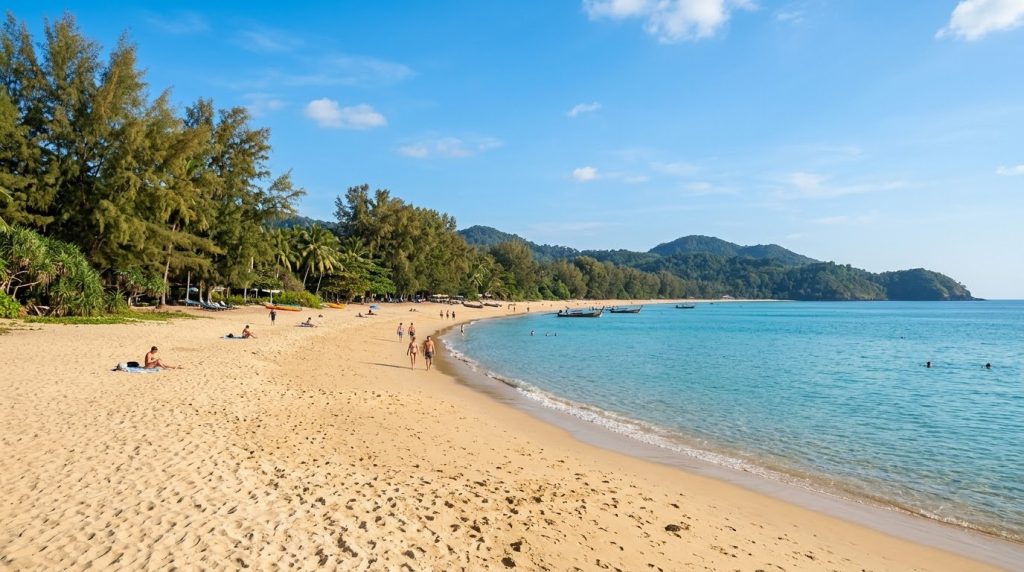 Long Beach on Koh Lanta under clear dry-season skies