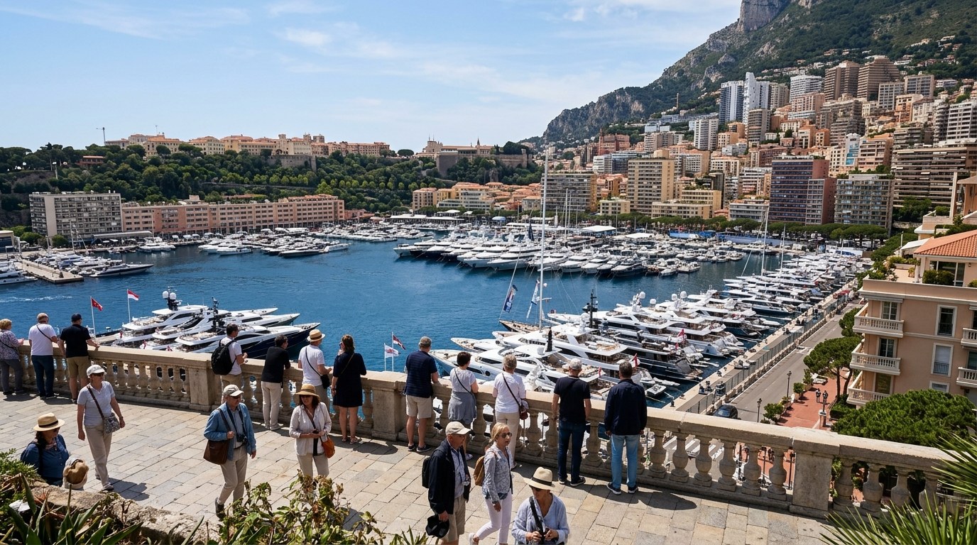 Port Hercule and Monte Carlo seen on a day trip from Menton