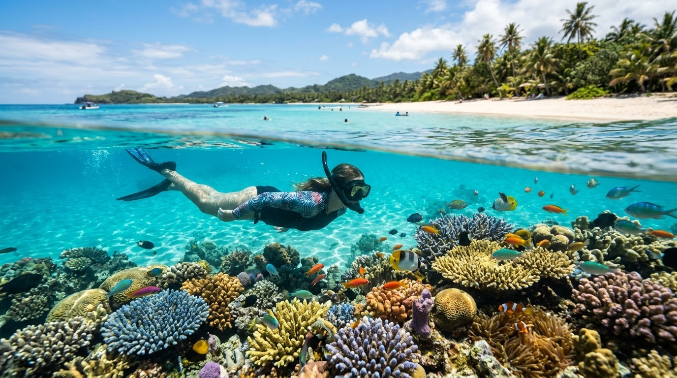 Beaches and snorkelling: Fiji's reef wins - bali vs fiji